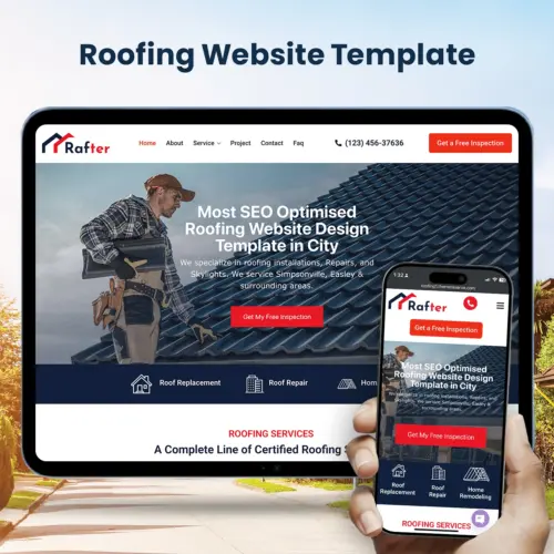 Roofing web Design Template
