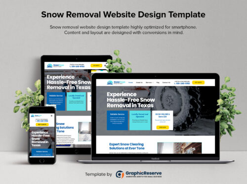 Snow Removal Website Design Template