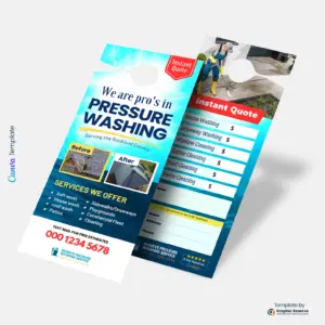 Pressure Washing Quote Generator | Instant Door Hanger Template