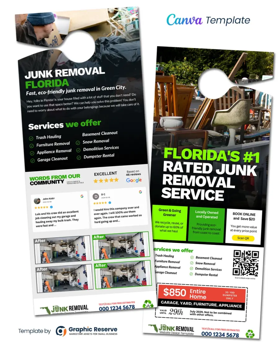 Junk Removal Door Hanger