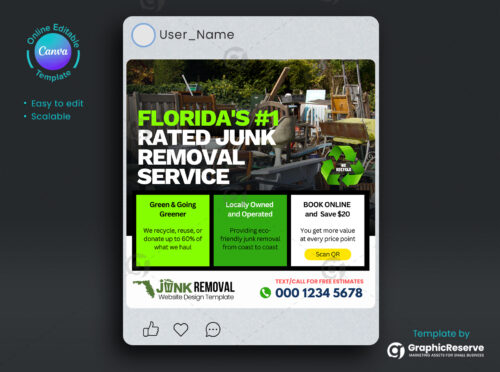 Junk Removal Social Media Marketing Post