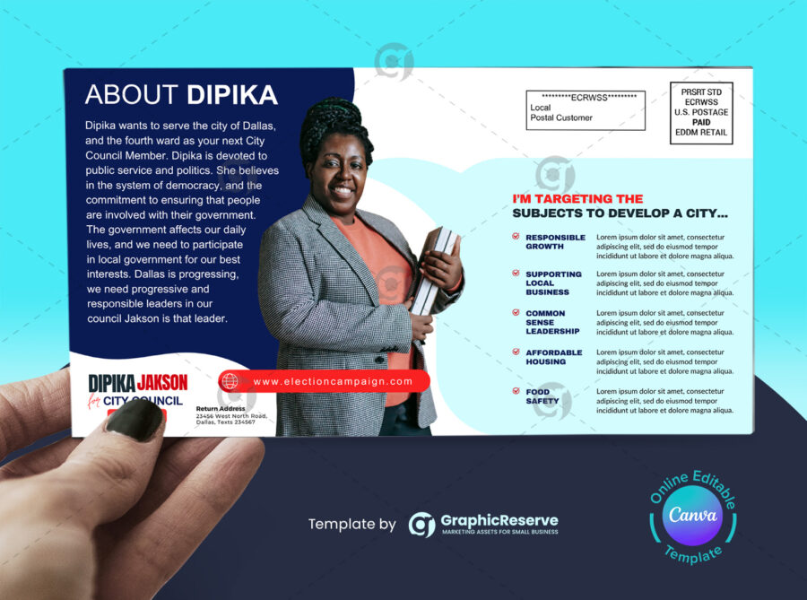 Political direct mail eddm template