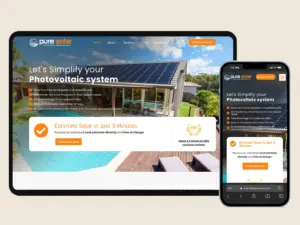 Solar website design template