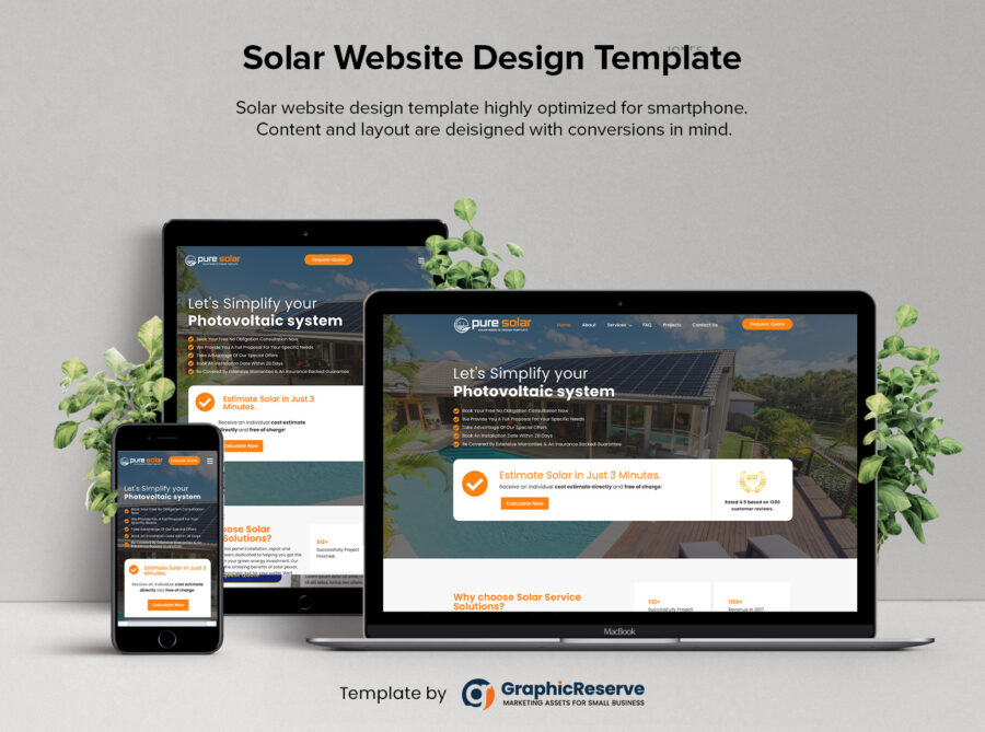 Solar Website Design Template