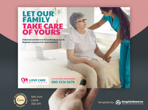 home care direct mail marketing postcard