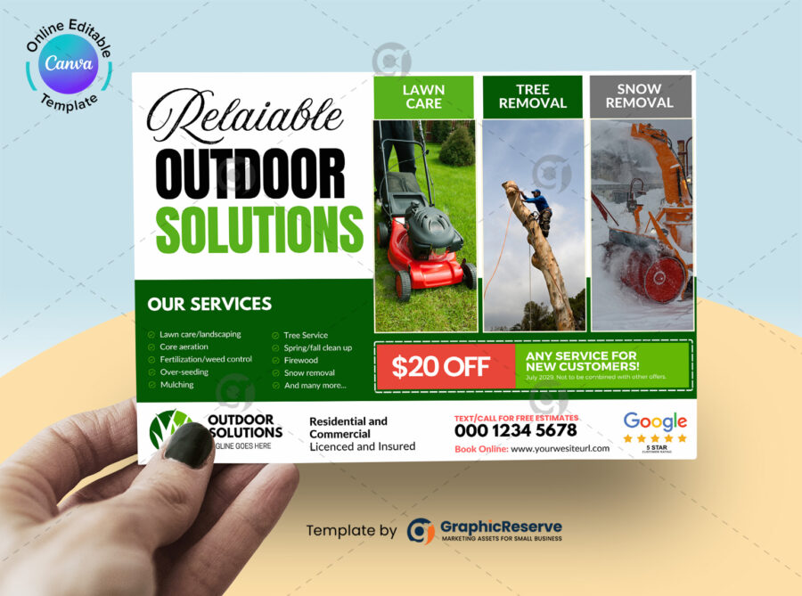 Exterior Cleaning Service Direct Mail Postcard Template