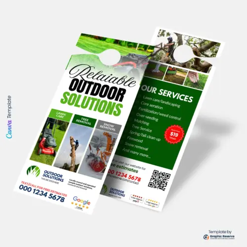 All-Season Landscaping Door Hanger | Lawn, Tree & Snow Removal