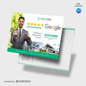 Real Estate Review Postcard Design