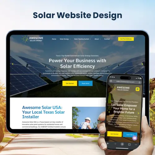 Solar Web Design Template