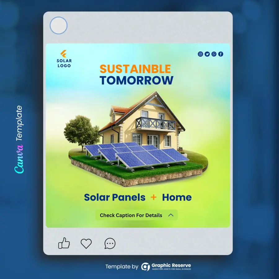 Creative Solar Energy Digital Marketing Template