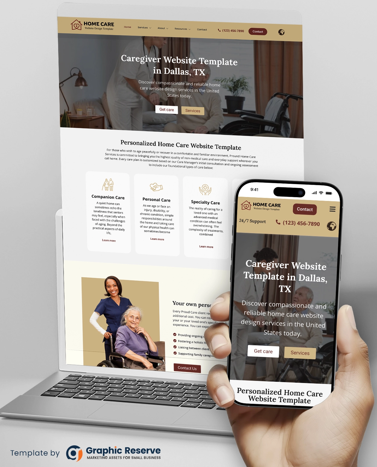 Home Care - Caregiver Website Design Template | WordPress Elementor