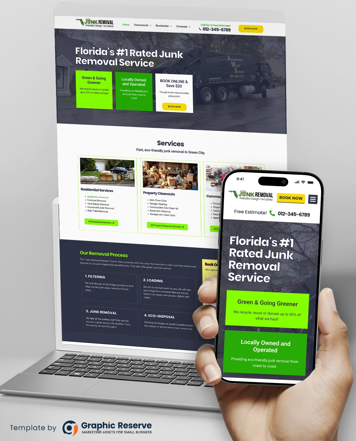 Junk Removal Website Design Template (WordPress Elementor)