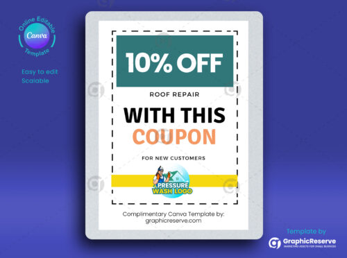 Pressure washing coupon code design free download