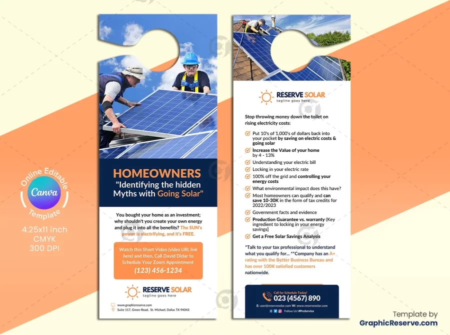 Solar Door Hanger Design