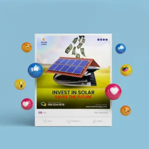 Solar Energy Canva Templates for Social Media Ads – Canva template