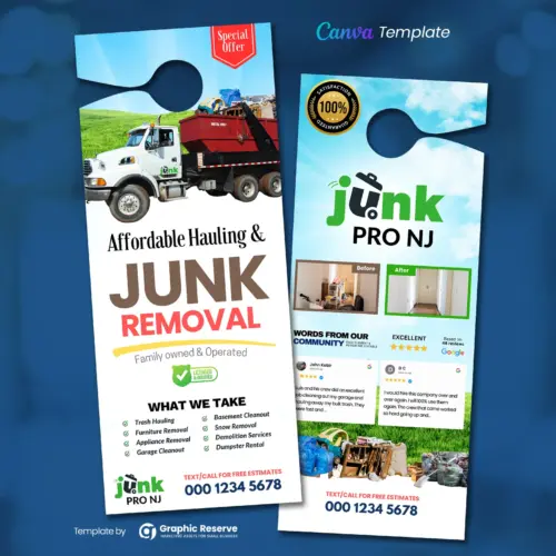 Door Hanger Template for Junk Haulers