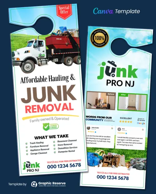 Door Hanger Template for Junk Haulers 1
