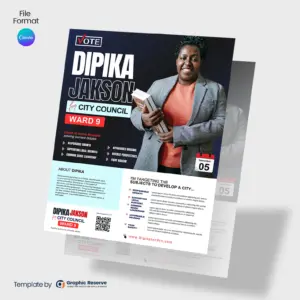 Election Campaign Flyer Canva Template