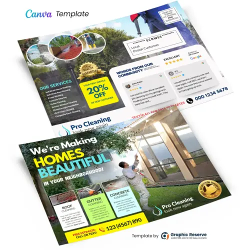 Exterior Cleaning EDDM Postcard Template 1