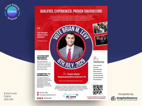 Political Flyer Template Canva