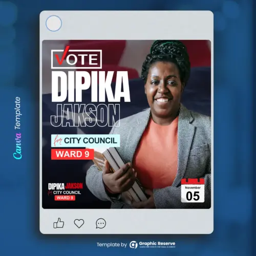 Political Instagram Poster Design Canva 1
