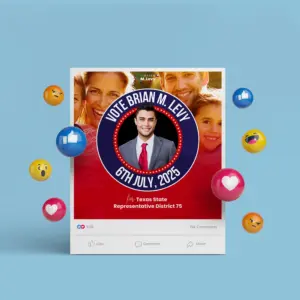 Political Social Media Poster Design