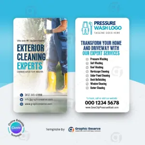 Power Washing Business Card Canva Template – Canva template