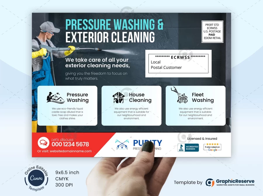 Power Washing EDDM Mailing Template