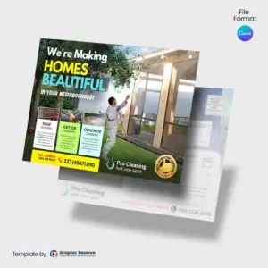 Power Washing EDDM Postcard Template Editable Canva Design