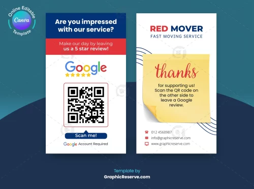 Google Review Card Business canva Template (2)