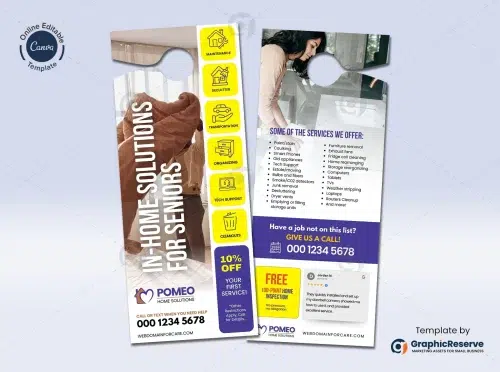 Home Solutions For Senior Door Hanger Template