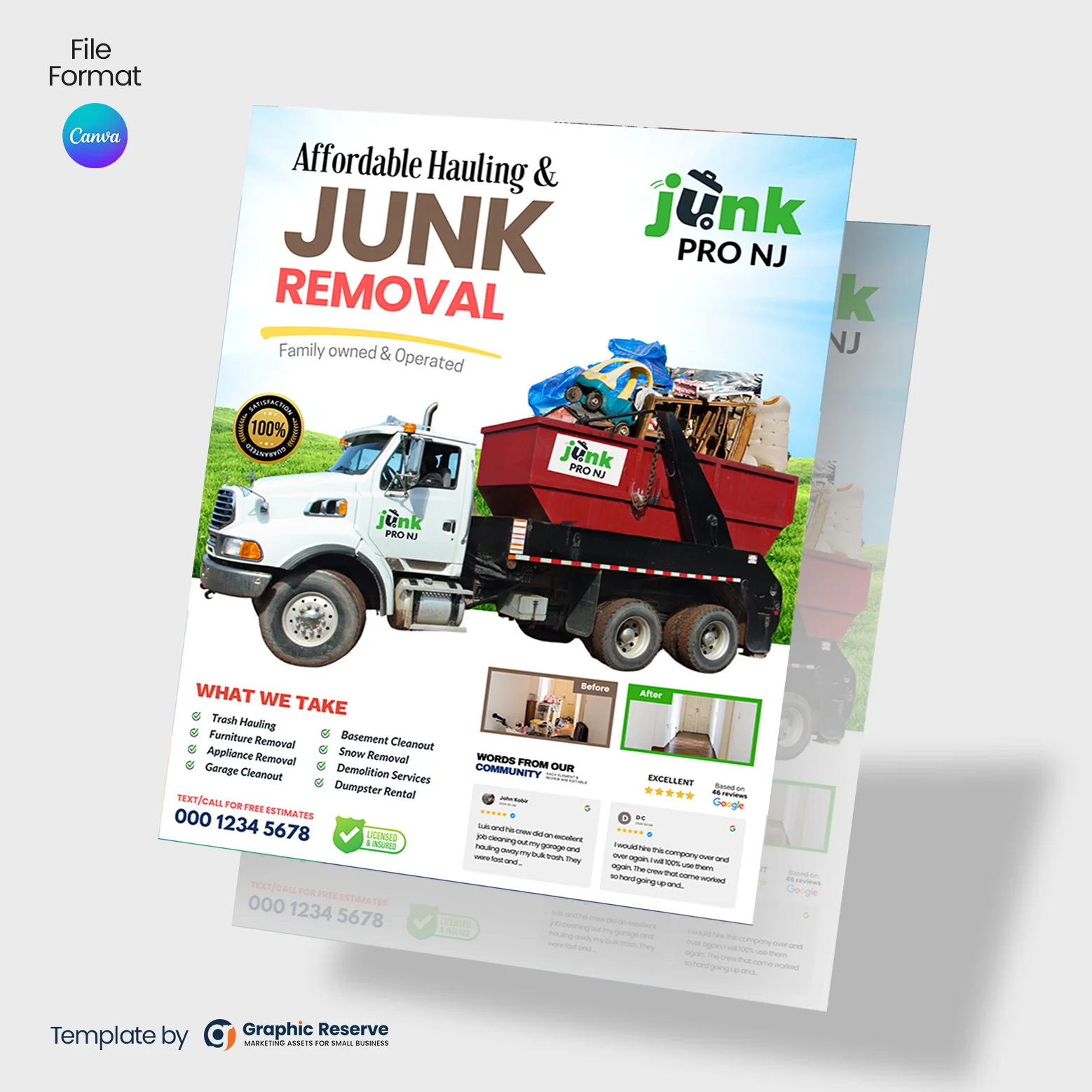 Junk Removal Flyer Design Template