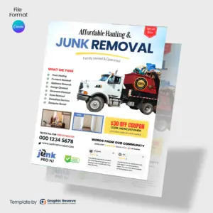 Junk Removal Flyer Template - Canva Design