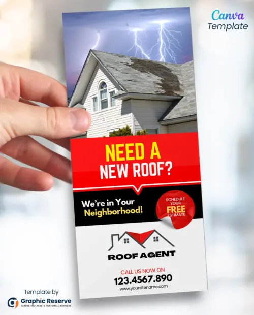 Roofing Rack Card Template 1