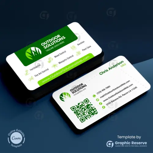 Landscaping Business Card Design Template Canva