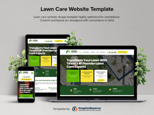 Lawn Care Website Template