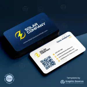 Solar Business Card Design Template | Canva Online Editable – Canva template