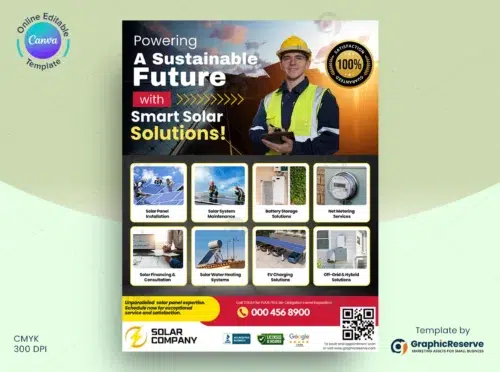 Solar Flyer Template Solar Energy Service Promotion