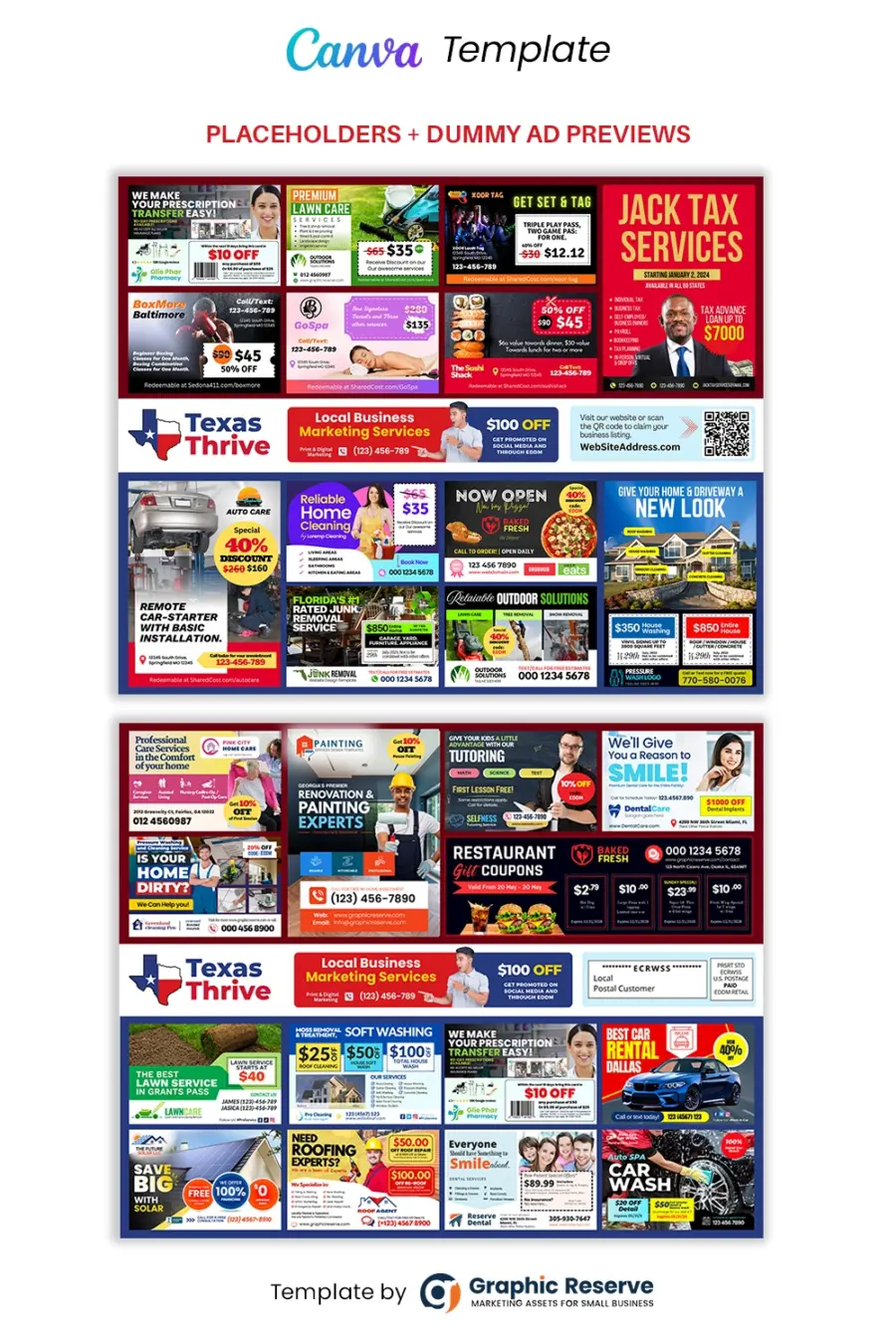 Co-op shared cost eddm Mailer Flyer Design Cnava template