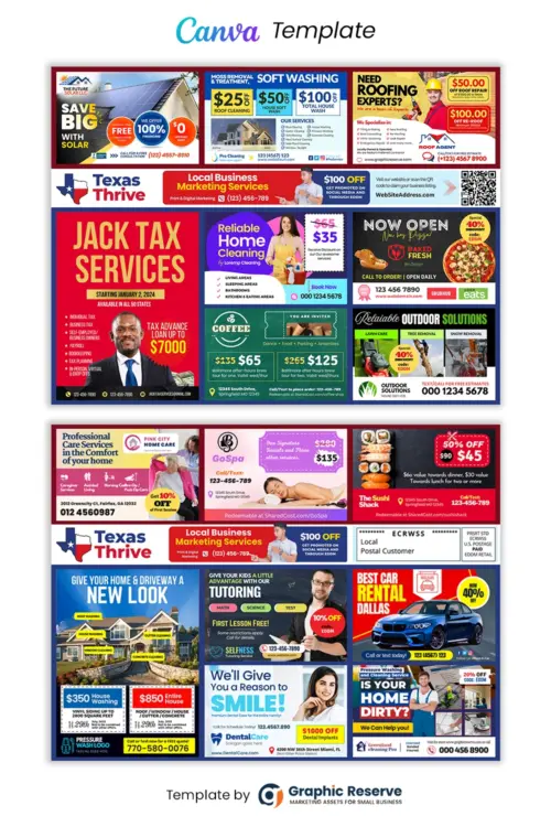 9x12 Coop-Shared-cost-EDDM-Postcard-Canva Template