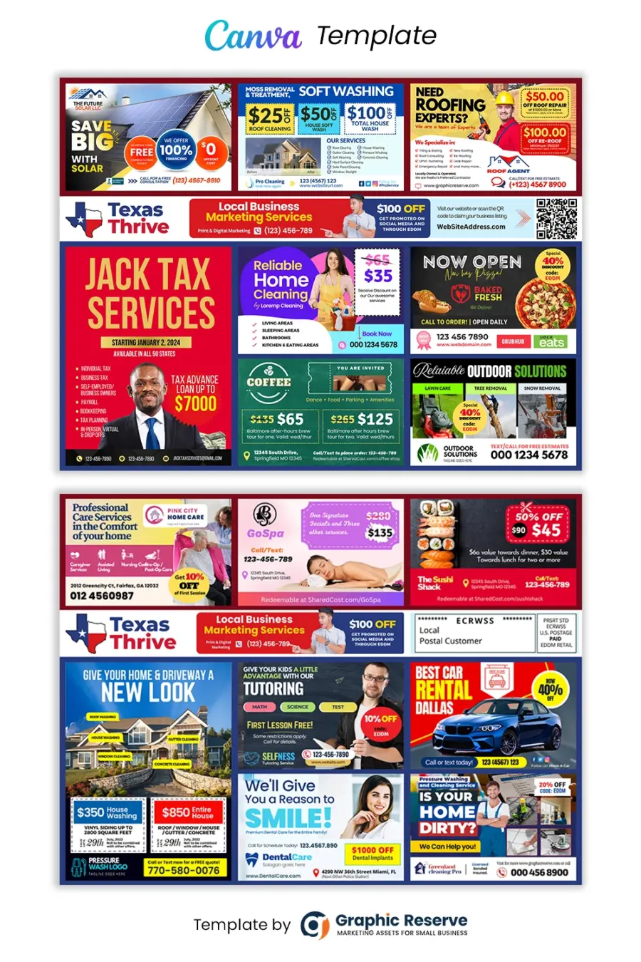 9x12 Coop-Shared-cost-EDDM-Postcard-Canva Template