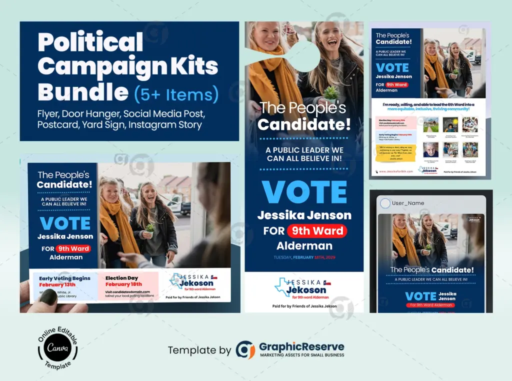 Political Campaign Design Template Package