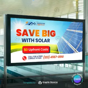 solar billboard design template
