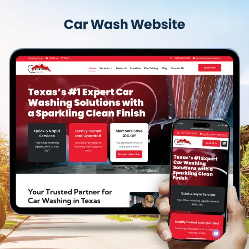 Car Wash Website Template – WordPress Drag and Drop Elementor Kit