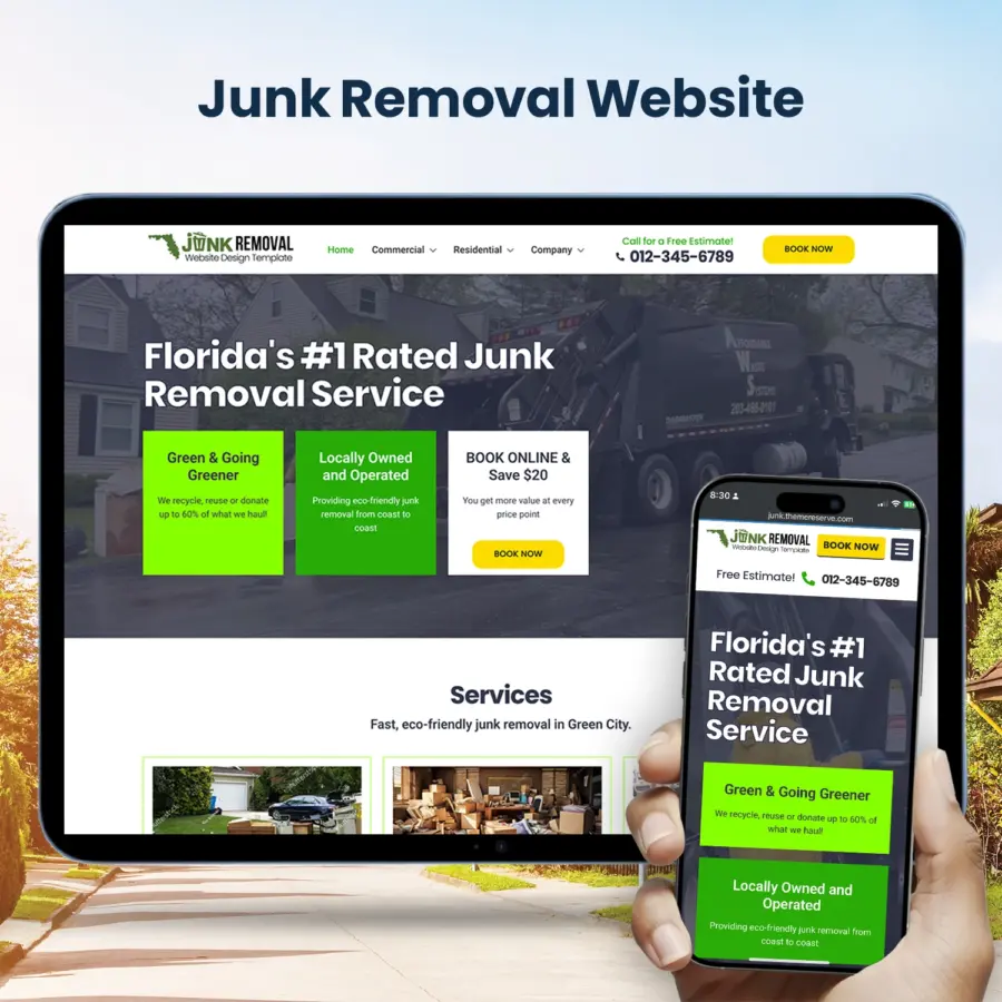 Junk Removal Website Design Template (WordPress Elementor)