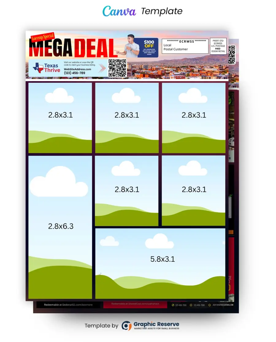 12×9 Shared Cost Co-Op EDDM Mailer Design – Canva Template - Image 5