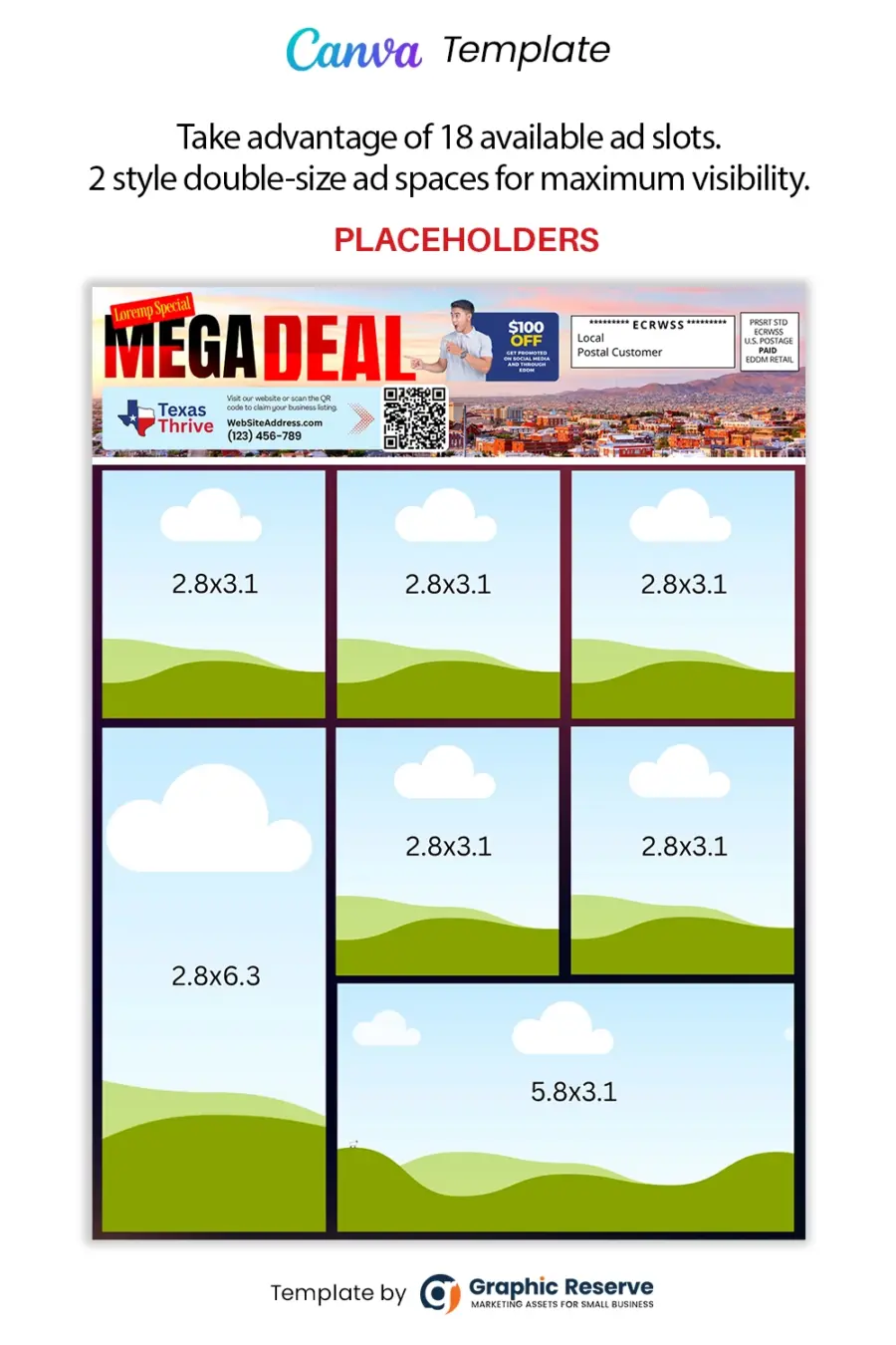 12×9 Shared Cost Co-Op EDDM Mailer Design – Canva Template - Image 6