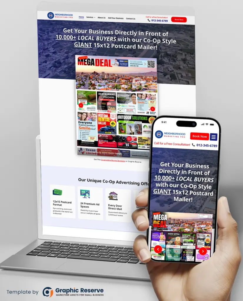 Co-op EDDM Marketing Agency Website Template