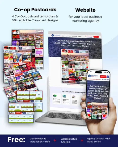Co-op eddm agency bundle - website and mailer templates