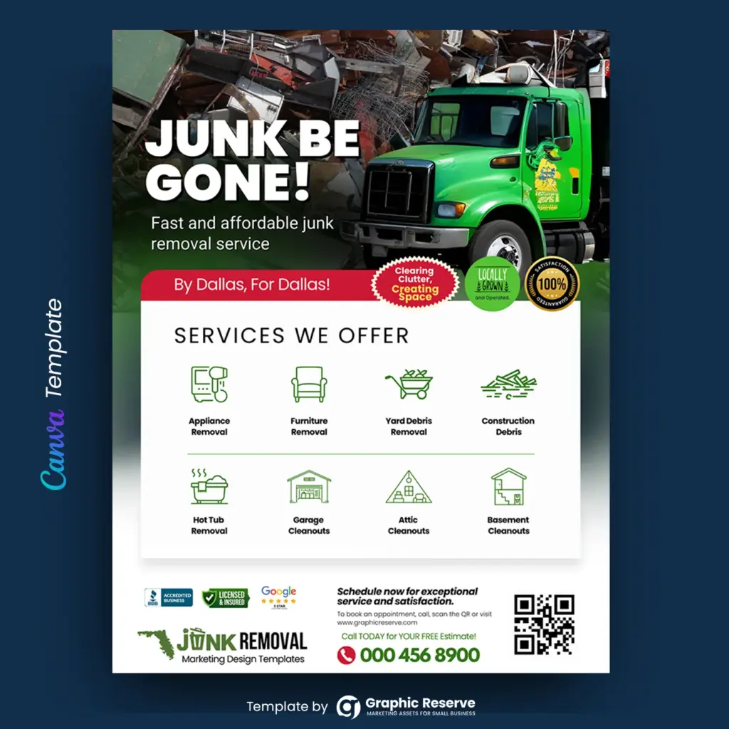 Junk Removal Flyer Design
